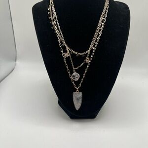 Express Multi-Layer Gold Necklace with Charms